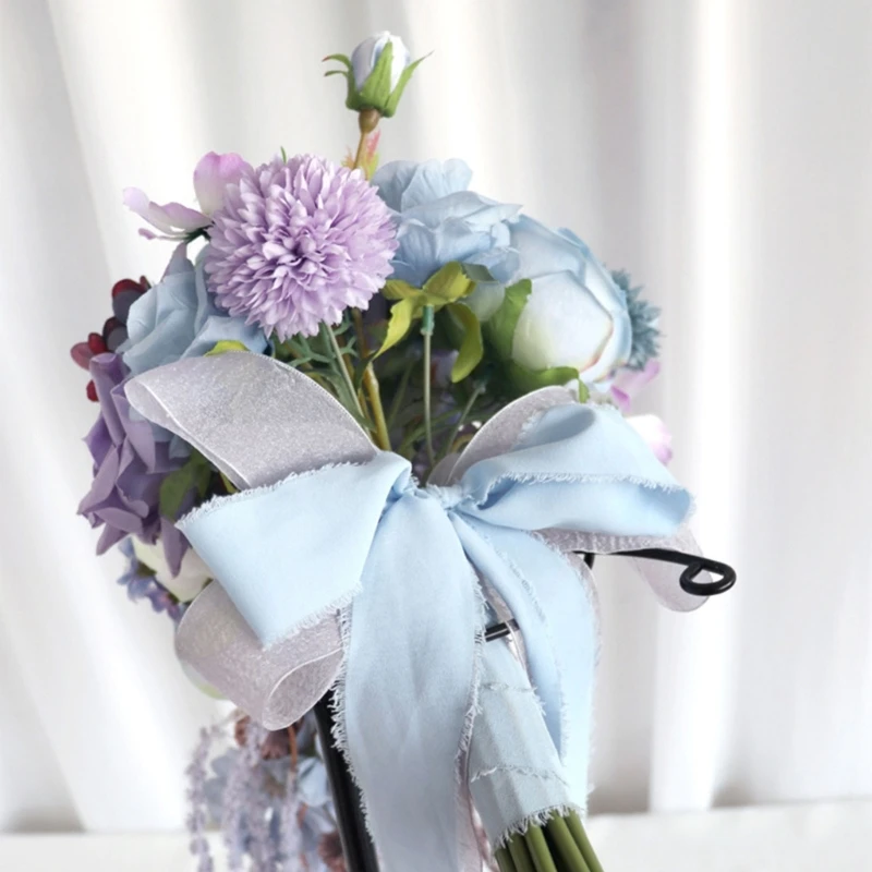 

Букет искусственных роз, букеты для невесты и подружки невесты, длинный букет для украшения на день рождения и свадьбу