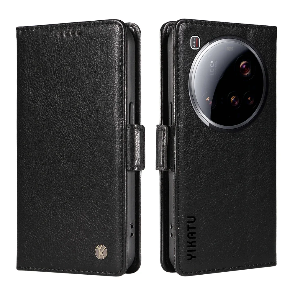Luxury Magnetic Leather Wallet Phone Case with Card Slot