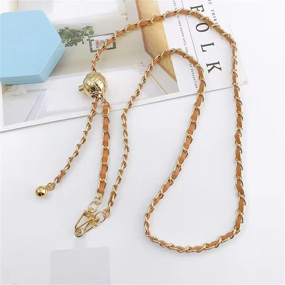 Adjustable Crossbody Phone Case with PU Leather Chain and Long Neck Strap