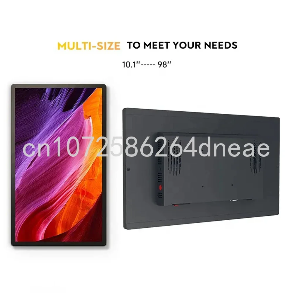 

10.1 13.3 15.6 18.5 21.5 23.8 32 Inch Tablet Android Touch Screen Poe Wall Mount 4K Advertising Monitor Digital Displays