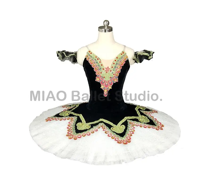 

Black white classical professional Ballet Tutu pancake girls sleeping beauty women bailarinas tutu competition 0018