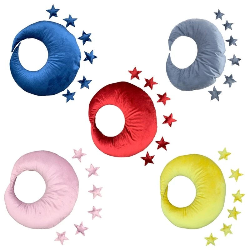 

Baby Posing Moon Pillow Set Newborn Photography Props Accessory