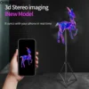 12-100CM 3D Fan Hologram Projector Wifi Display Advertising Logo Light Led Sign Holographic Lamp  Transmit Picture Video Logo
