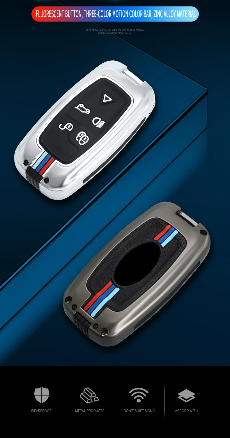 Portachiavi in lega Silicone portachiavi per auto per Land Rover Range Rover Sports 2010 TDV8 2011 Discovery 4 IV LR RR - Scd516047085a4115a8d1c0048a7b77ebo