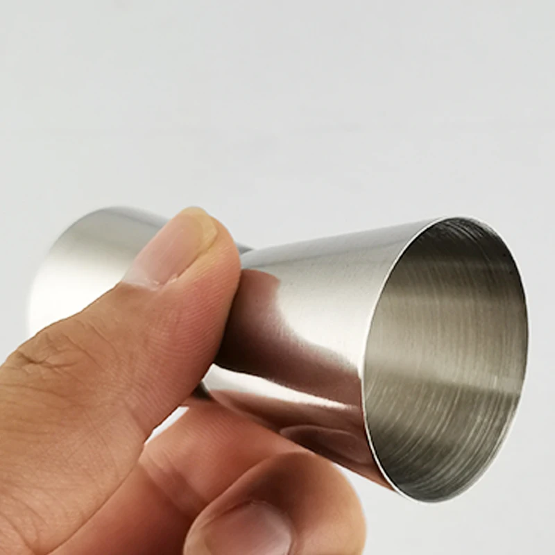 Jigger Measuring Cup Bartender Cocktail Tool 2pcs 15/30ml 25/50ml 0.5/1oz 0.85/1.7oz Stainless Steel