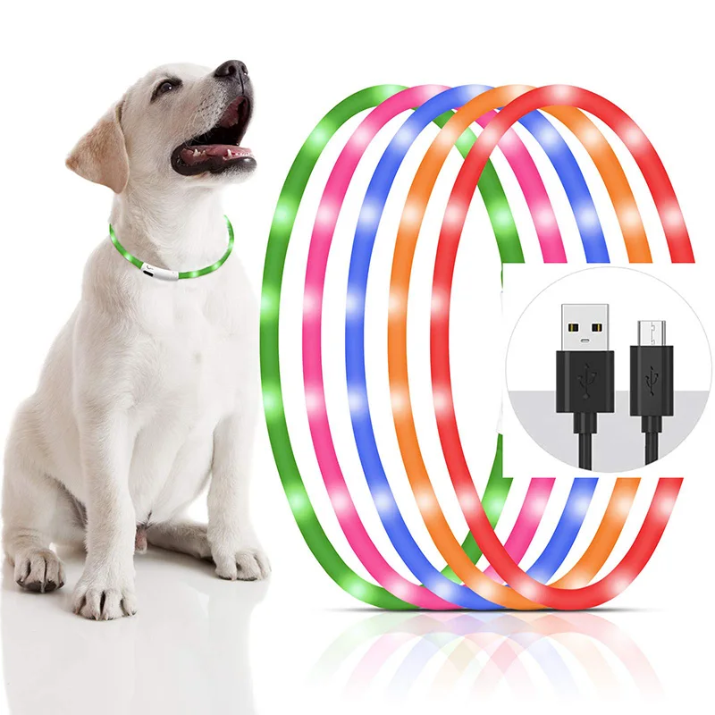 “Silicone LED Dog Collar – Rechargeable, 4 Modes, Soft & Lightweight, Anti-Loss for Small, Medium & Large Dogs” 2
