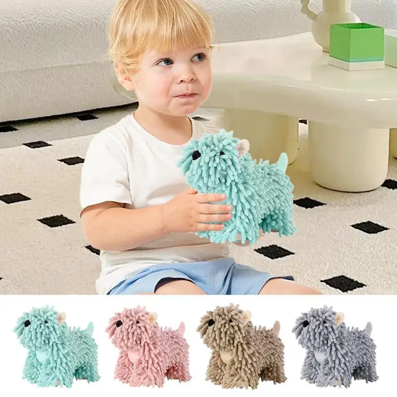 

Chenille Hand Towel Unique Home Decor Soft High Absorbent Bathroom Hand Towels Cartoon Dogs Fuzzy Ball Hand Towel Dry Your Hand