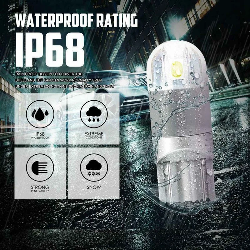 6000K Canbus T10 168 194 W5W Dome License Side Marker LED Light Bulb White 30Pcs Led Bulbs
