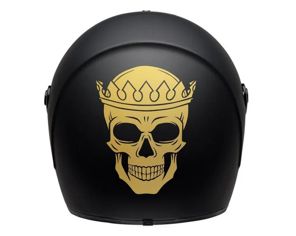 

For Helmet decals motorcycle stickers removable 1X pcs skull crown