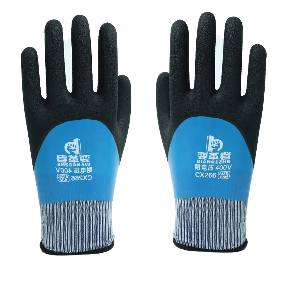 Gloves Insulating Gloves Electrician Waterproof 400V Low Voltage Portable Protective Voltage Blue insulating gloves