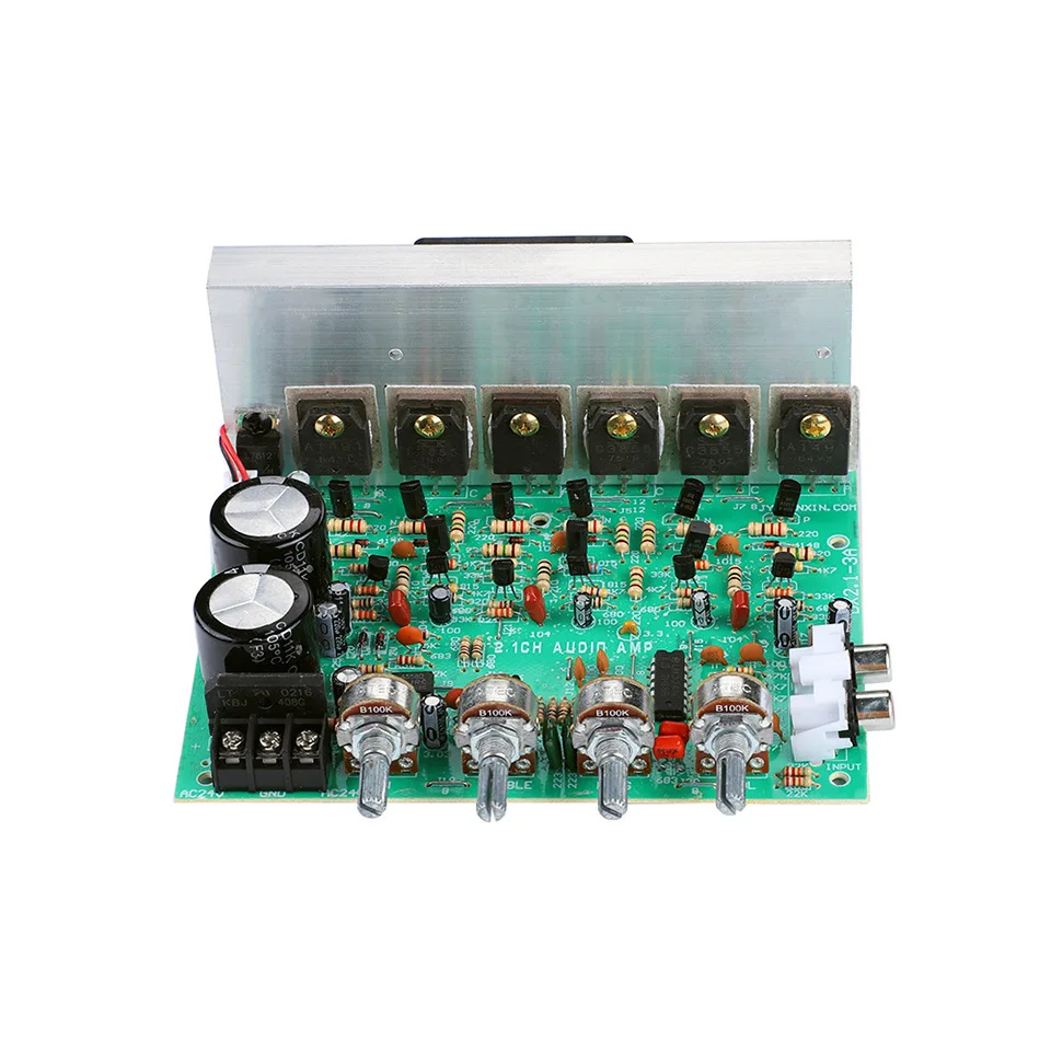 

100W+100W 2.1-Channel High-Power Subwoofer DIY Finished Power Amplifier Board