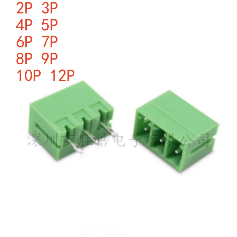 

(10PCS) NEW KF2EDGV-5.08 2P 3P 4P 5P 6P 7P 8P 9P 10P 12P Apply KF2EDGK Plug Straight Pin Socket KF2EDGV