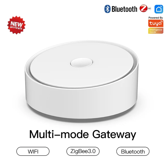 Moes Tuya ZigBee Smart Gateway Hub Smart Home Bridge Smart Life APP Wireless Remote Controller Works with Alexa Google Home Multi-Mode Hub