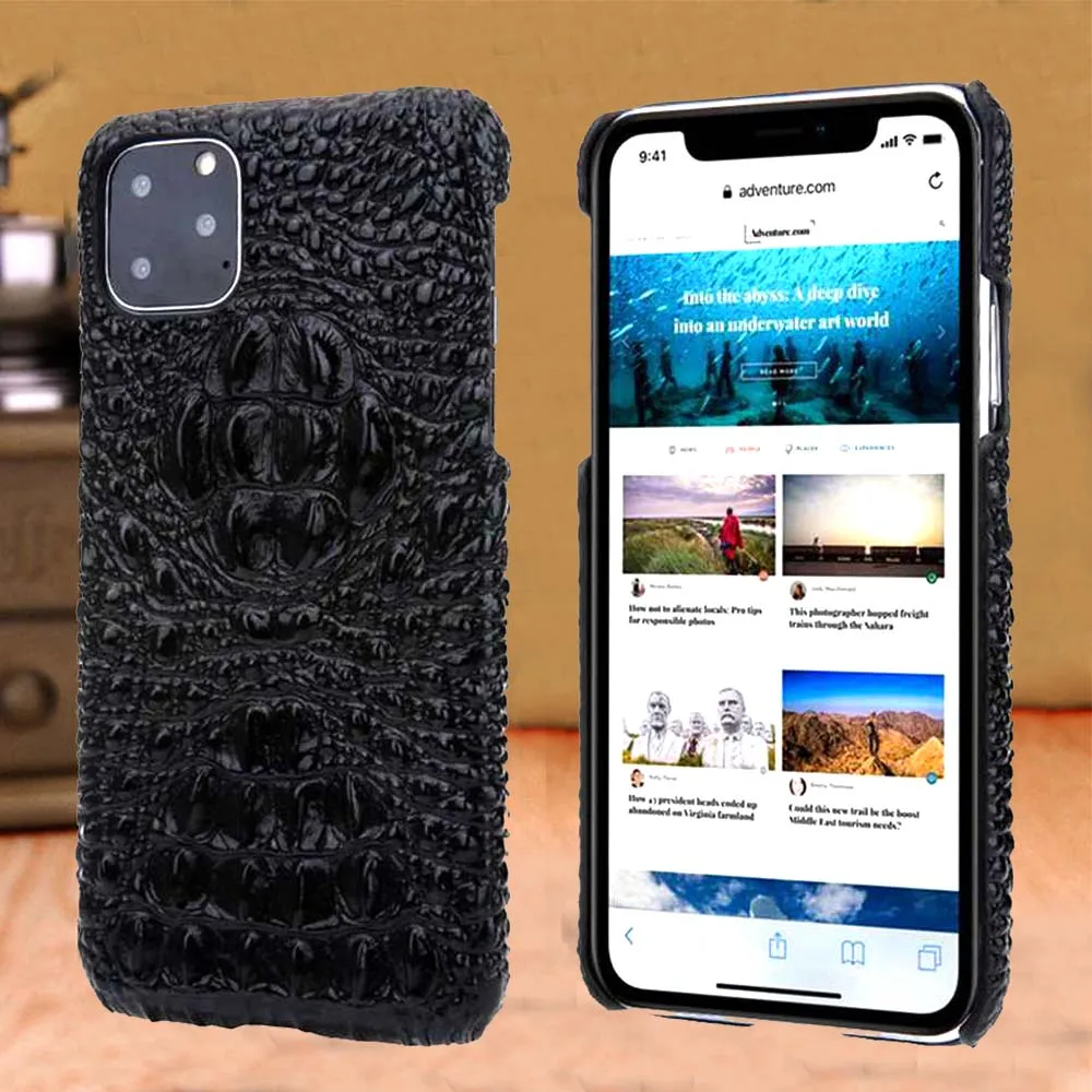 Genuine Leather Cases For Iphone 14 13 12 11 Pro Xs Max Mini Case Cool Protection Coque For Iphone X Xs Case Hard Phone Shell
