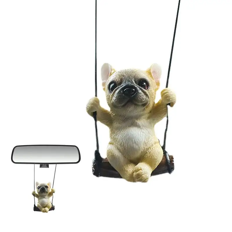 

Car Pendant Charm Dog Car Hanging Ornament Cute Vehicle Interior Decoration A Christmas Halloween Easter Spring Festival New