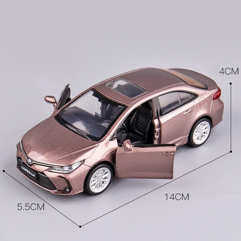 Chengzhen 1:32 TOYOTA Corolla Hybrid Alloy Car Die Cast Toy Car Model Sound and Light Children's Toy Collectibles Birthday gift 4