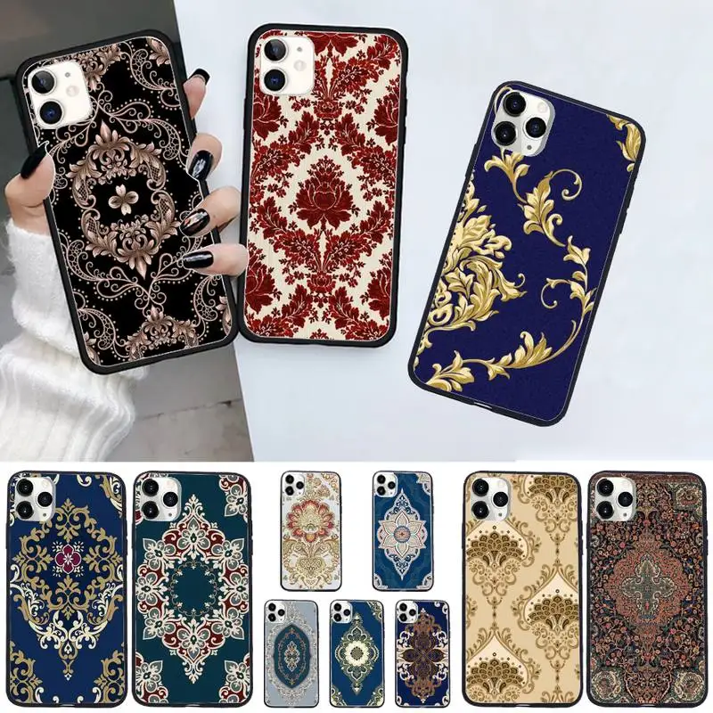 Чехол для телефона с узором исламского Дамаска iphone 12 11 13 7 8 6 s plus x xs xr pro max mini shell |