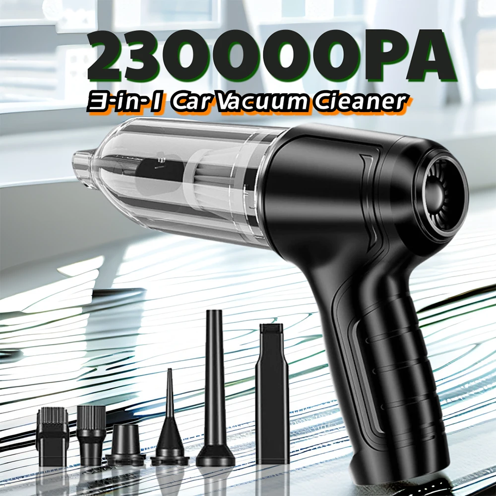 Car Vacuum Cleaner Wireless Handheld Powerful Cleaning Machine Auto Robot Car Accessories Home Appliance Strong Suction As Gift