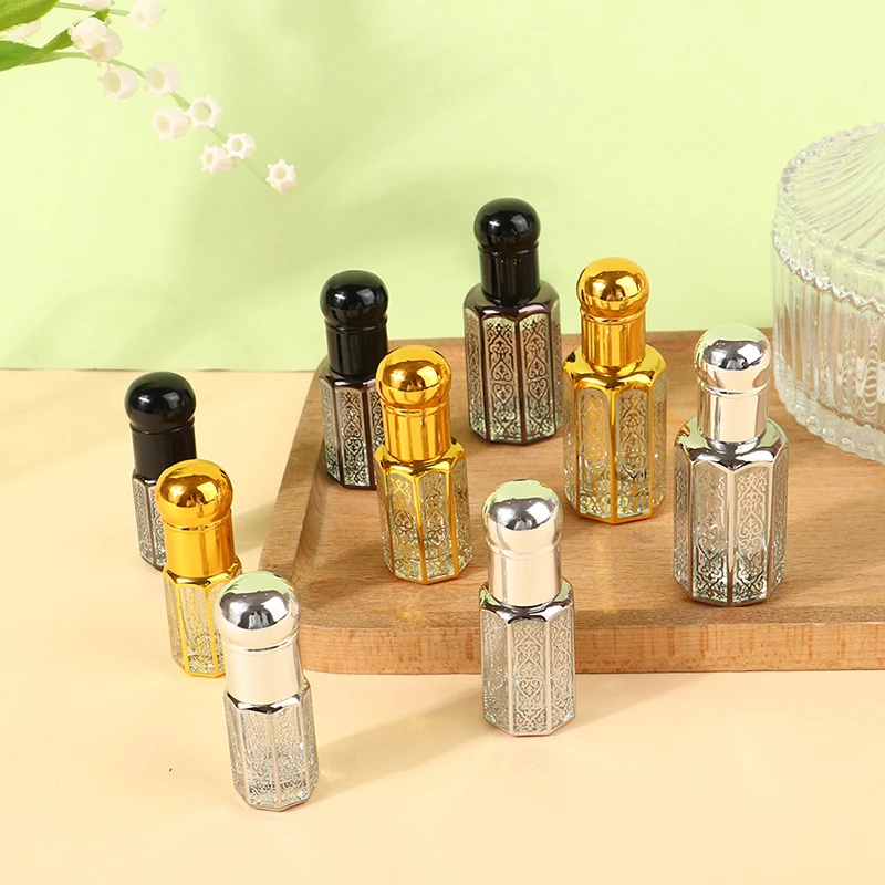 Portable Essential Oil Ball Empty Bottle Upscale Perfume Walk Bead Bottle Massage Smear Small Sample Glass 3ml/6ml/12ml