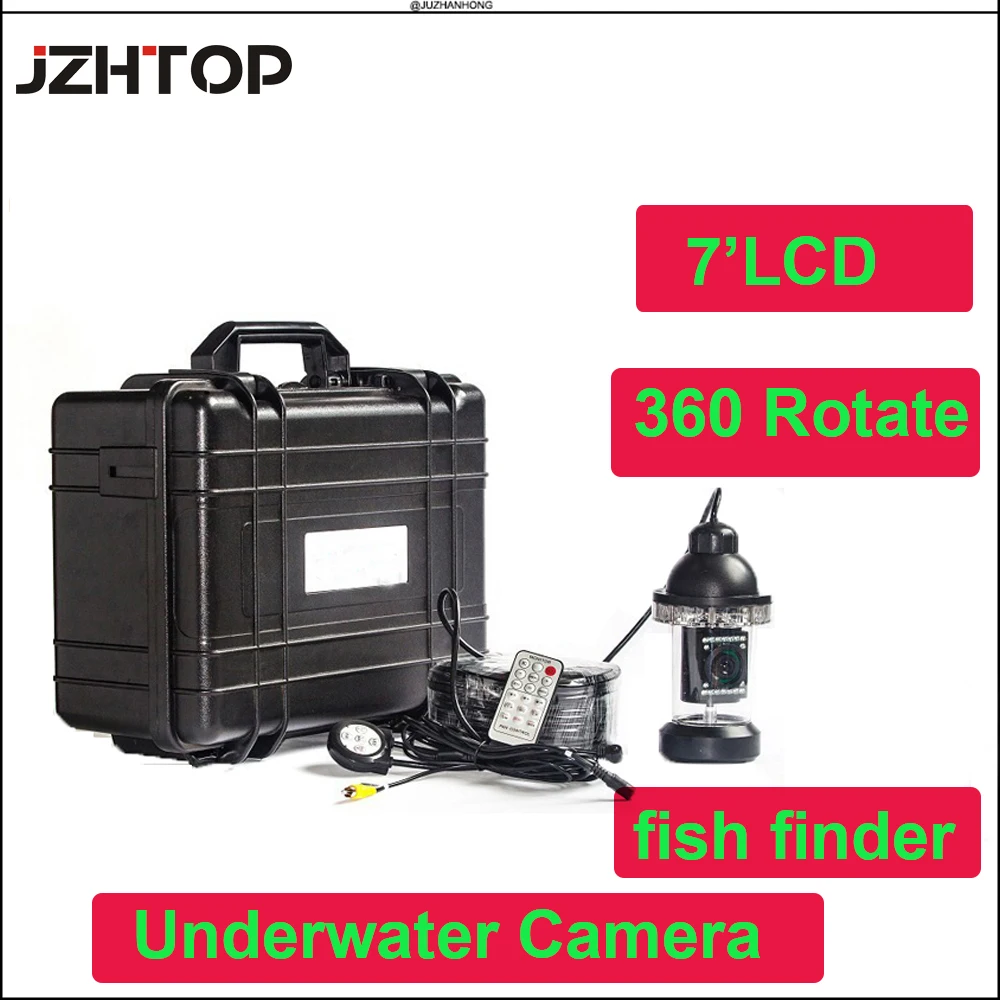 200m Cable Underwater Fishing Video Inspection Camera Fishing Camera Fish Finder 360 Rotation Waterproof Recording Camera