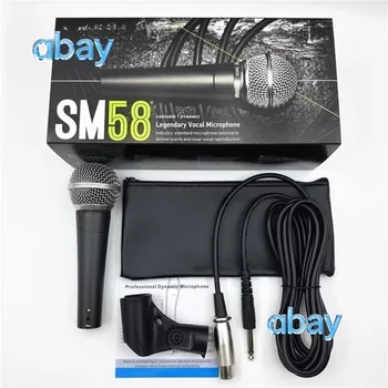 Registrazione con microfono dinamico cablato per Shure SM58-LC Karaoke Stage Performance Microfono portatile vocale