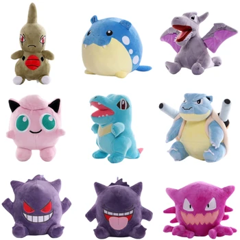 Pokemon Pikachu Plush Blastoise Lapras Haunter Gengar Spheal Jigglypuff Peluche Kawaii Plushies Toys Hobbies Exquisite Gifts