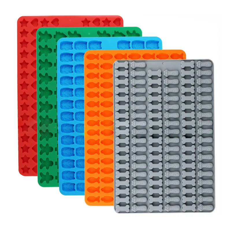 Poroso Cartoon Love Silicone Candy Mold Animal Chocolate Fudge Jelly Ice Baking Mold Cake Decor Soap Making Tool Regalo Di Natale