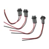 4pcs T15 W16W Lamp Holder Adapters Cable LED Bulb Connector Socket Wedge Base Light Bulb Plug Extension Wiring Harnesses