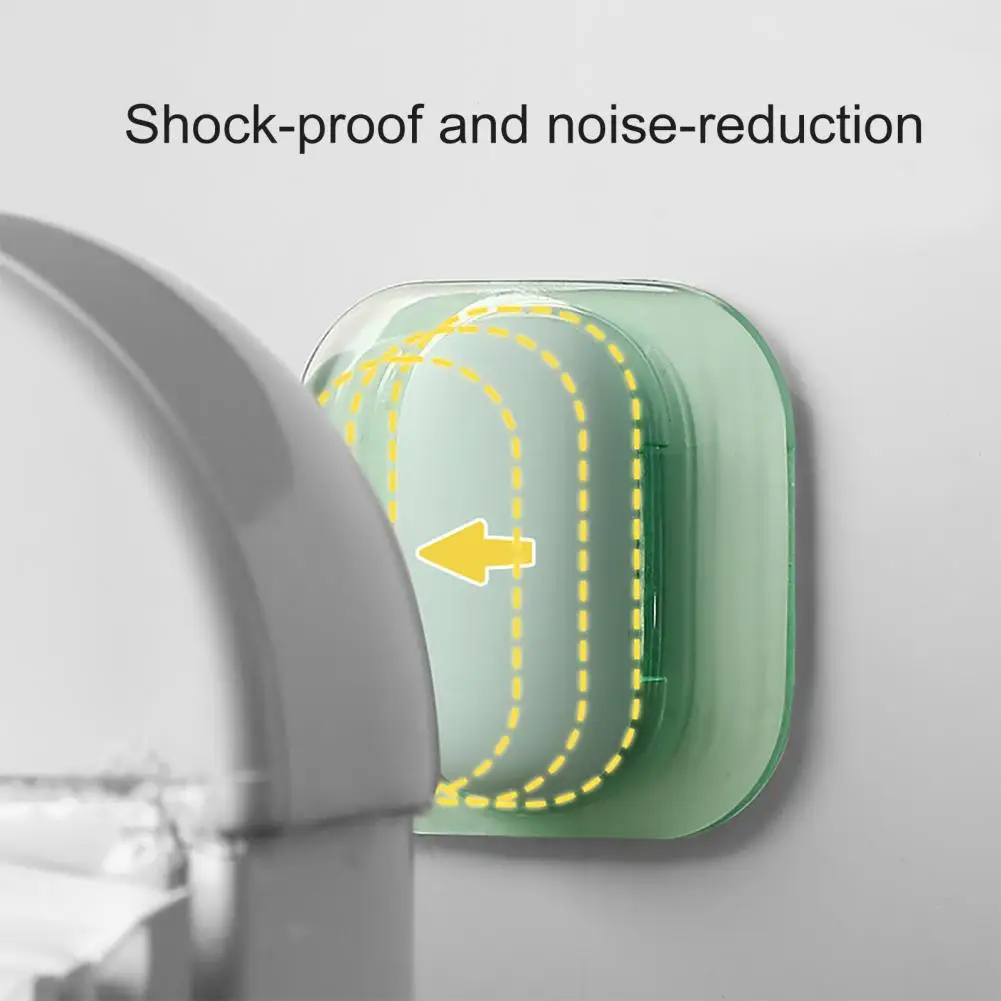 3Pcs/Set Silicone Door Stopper Punching Free Mute Stickers Door Handle Protection Pad Hardware Wall Mat Anti-collision Sticker
