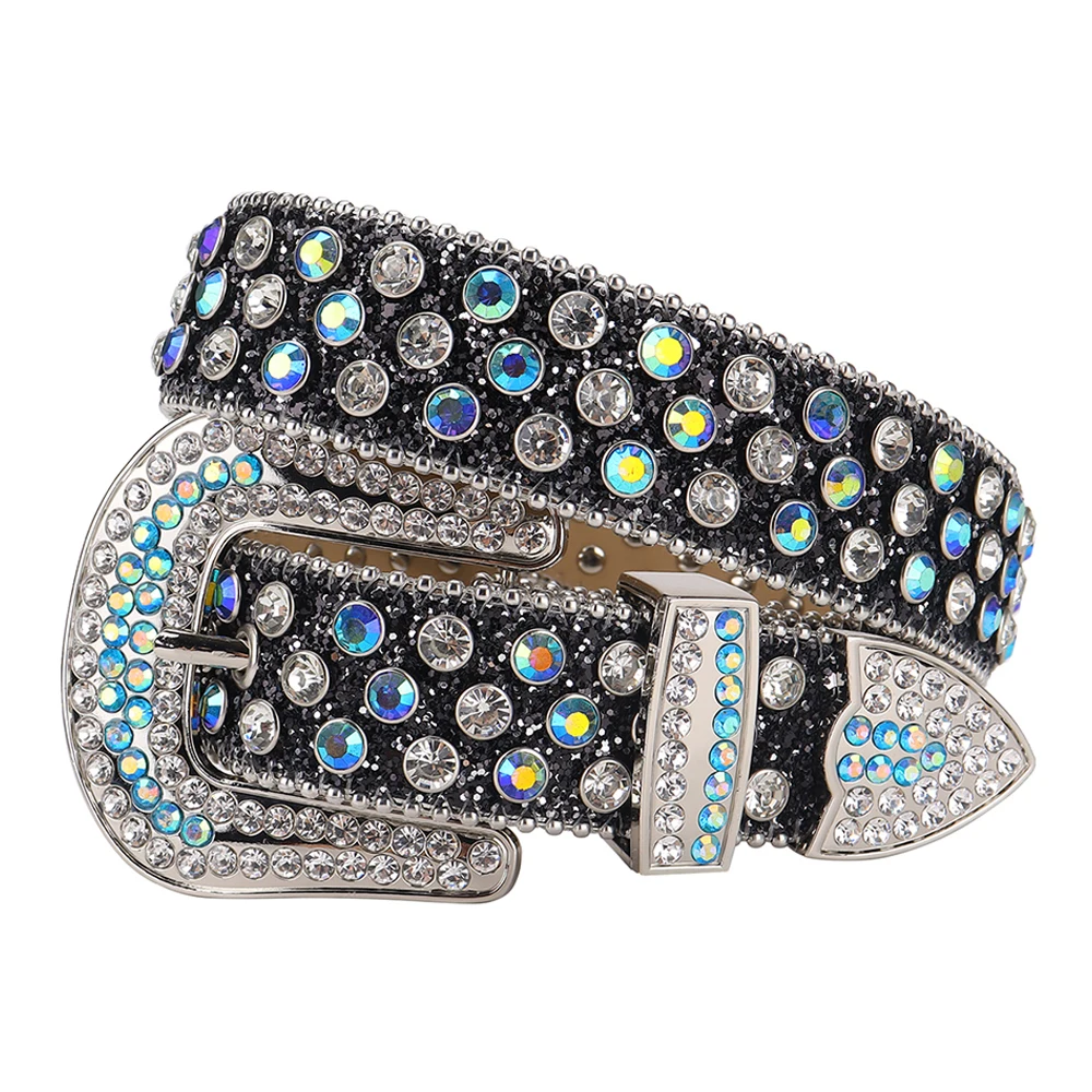 Maikun New Women's Belt Fashion M Buckle Diamond Belt PU Rhinestone Ladies  Belt 2022 - AliExpress