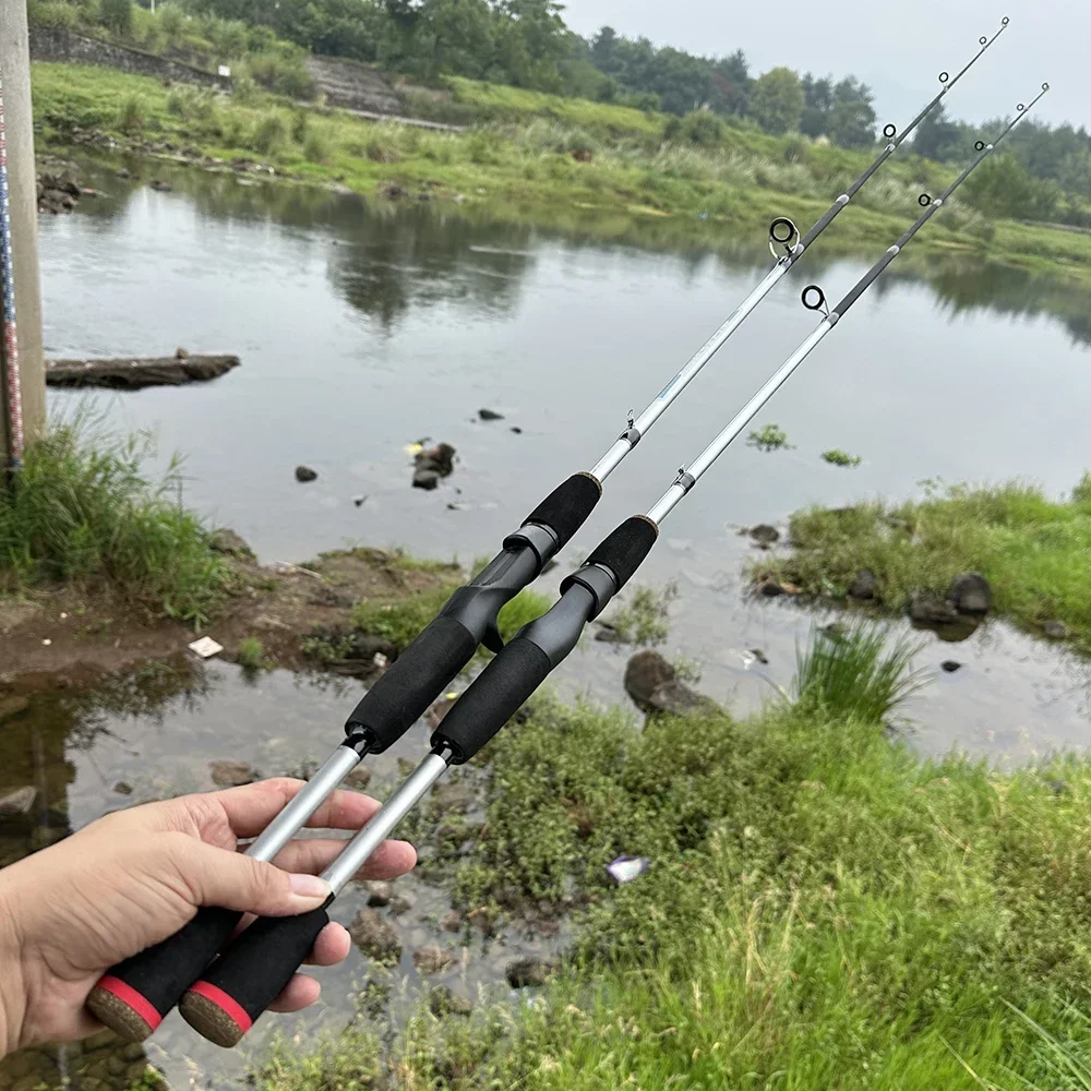 Caña De Pescar De Fibra De Carbono 1.8m - Ligera, Sensible, Peso De Cebo 8-20g, Ideal Para Spinning En Río, Lago O Estanque
