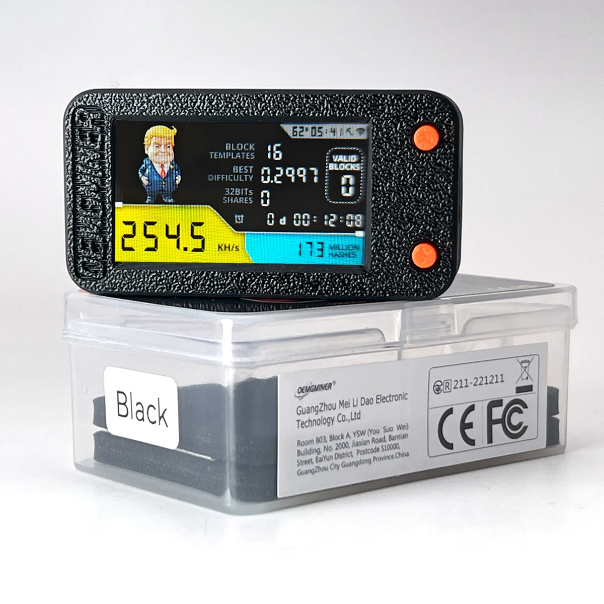 Minería Solo Lottery BTC NerdMiner V2 Pro 307KH/s - Minero Bitcoin Con  Pantalla TFT - Bajo Consumo WiFi USB-C Nerdminer V2 Pro Bitcoin