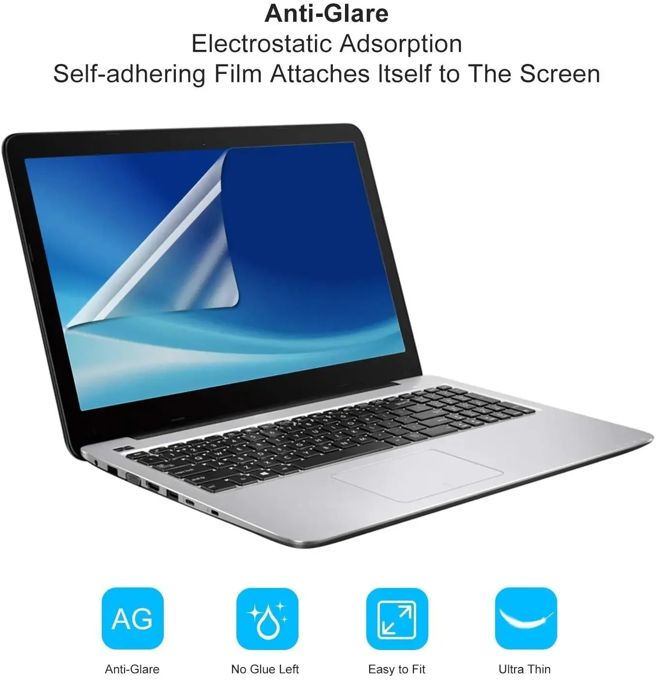 2X Cover Protettiva Per Schermo Ultra Trasparente/Antiriflesso/Anti Raggi Blu Per Dell Inspiron 15 5558 5559 5568 7548 7558 7559 7568