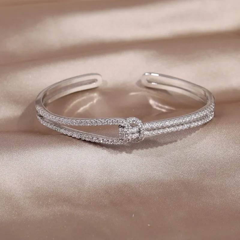 Gold Plated Copper Inlaid Zircon Snake Open Bracelet Women Party Accessories bangle bracelet,zircon bracelet,snake bangle bracelet