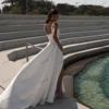 Elegant A-Line Wedding Dresses Satin Bridal Gowns Spaghetti Straps Robes Square Collar Simple Vestidos De Novia Customized 2025 2