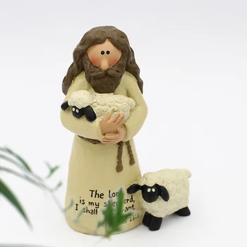 Shepherd Jesus Resin Figurine 1
