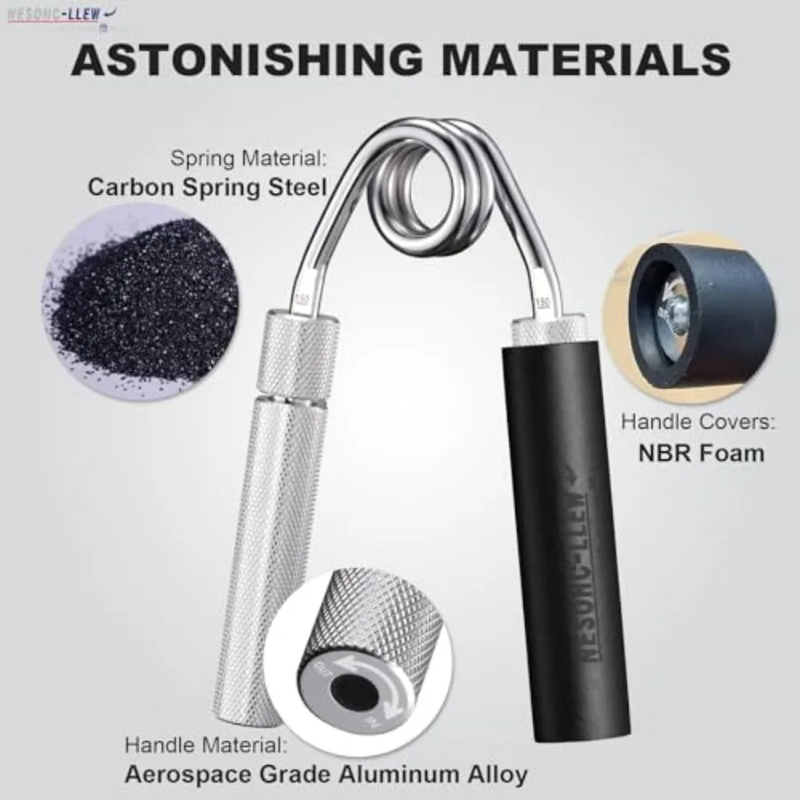 Grip Strengthener & Ab Roller Set