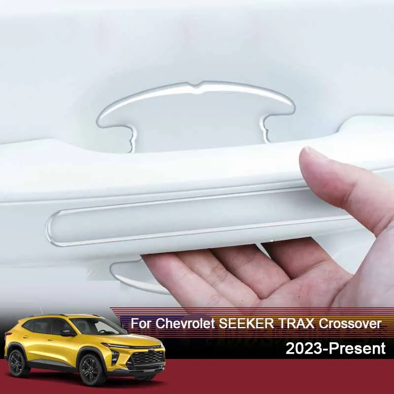 

For Chevrolet SEEKER TRAX CROSSOVER 4pcs Car Door Bowl Sticker Anti-Scratches Resistant Bumper Strip Cover Auto Handle Protect