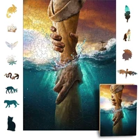 The Hand Of God Jigsaw Puzzle Activity Games Jesus Christ Wooden Puzzle Art Playset Marvel Wood Puzzles For Adults Toys For Boys 1