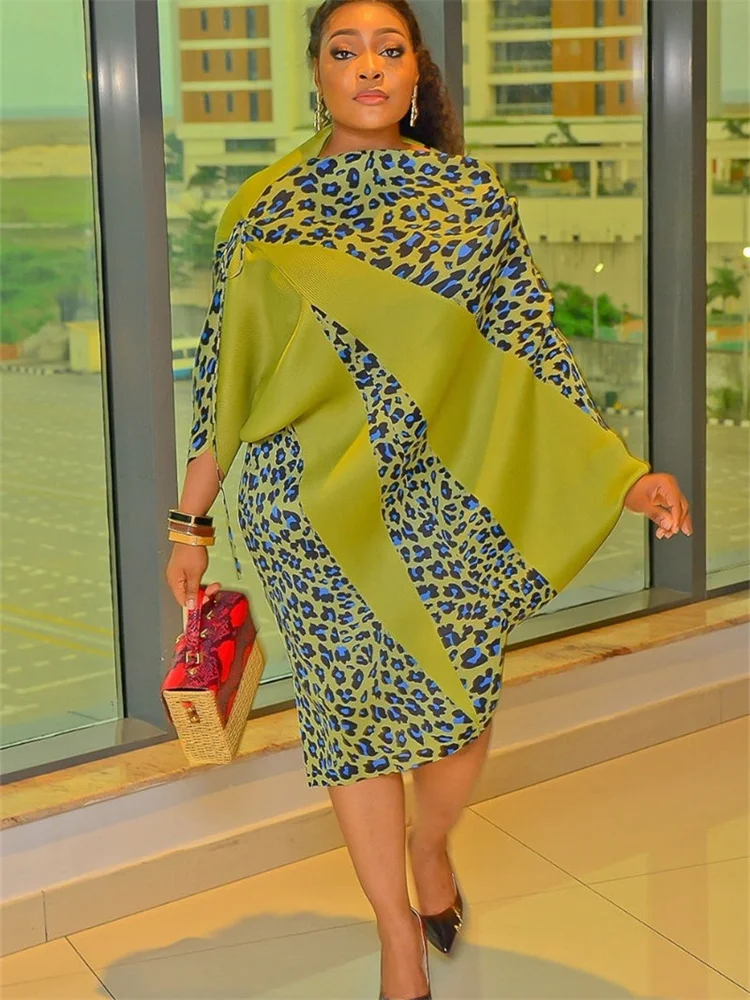 Wmstar Dresses for Women 2025  Loose Causual Leopard Patchwork Print Elegant Summer Clothes Maxi Dresses Wholesale Dropshipping