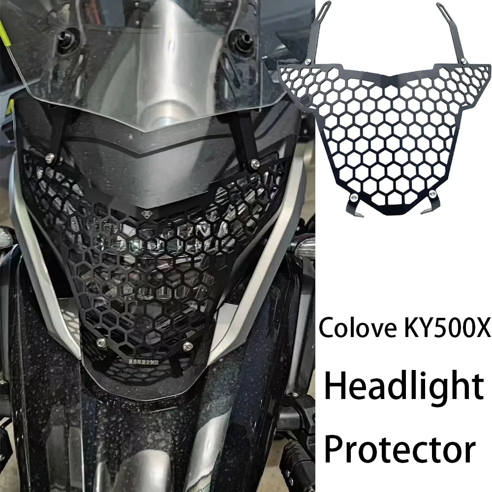 

New For Excelle Colove KY500X 500X 400X 525X Motorcycle Headlight Protector Grille Guard Cover Protection Grill