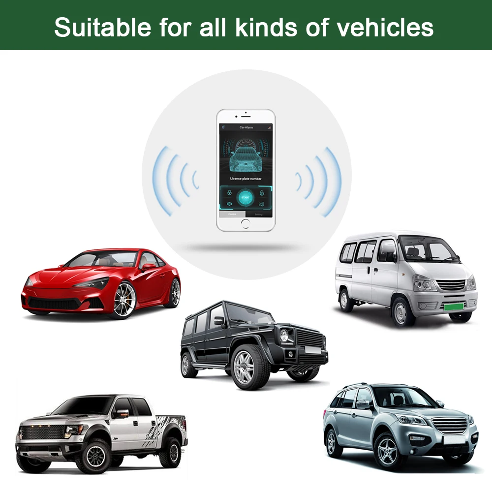 GIORDON 자동 감지 중앙 잠금, 셀룰러 시작 및 중지 제어 시스템, 원격 스마트 잠금 및 블루투스 컨트롤러