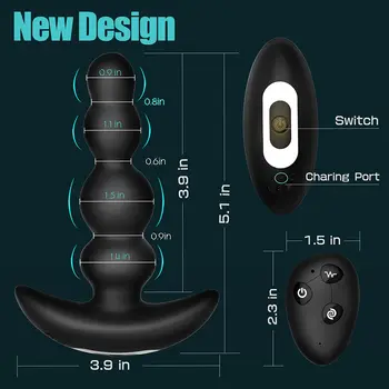 360° Prostate Massager Rotating Anal Vibrator APP Control Butt Plug Male Masturbator Sex Toys For Men Stimulator Anal Toys 6