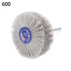 Enhanced Nylon Abrasive Wheel Brush - Versatile Polishing & Grinding Tool for Wood & Metal, 80mm, 80 - 600 Grit (600Grit)