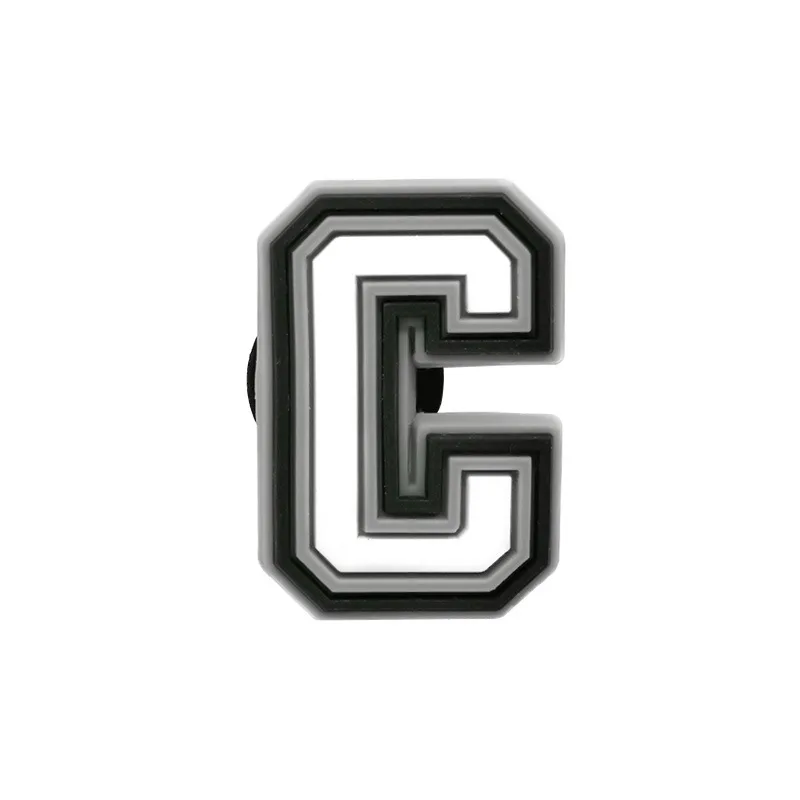 Wholesale PVC Shoe Accessories - White Letter Name Badges for Clogs, Pins, and Decorations
