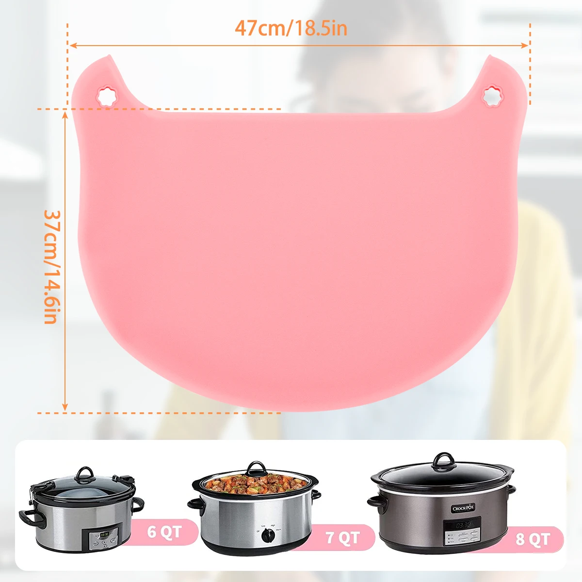 Large Size Crock Pot Liners Divider Insert Reusable Silicone - China  Silicone Crockpot Liner and Crockpot Liner price