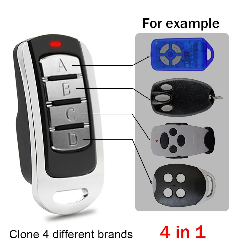 TX2REV TX4REV TX4EVF TX4REVF Garage Remote Control 868MHz Garage Door Control Remote Control Replacement Wireless Transmitter