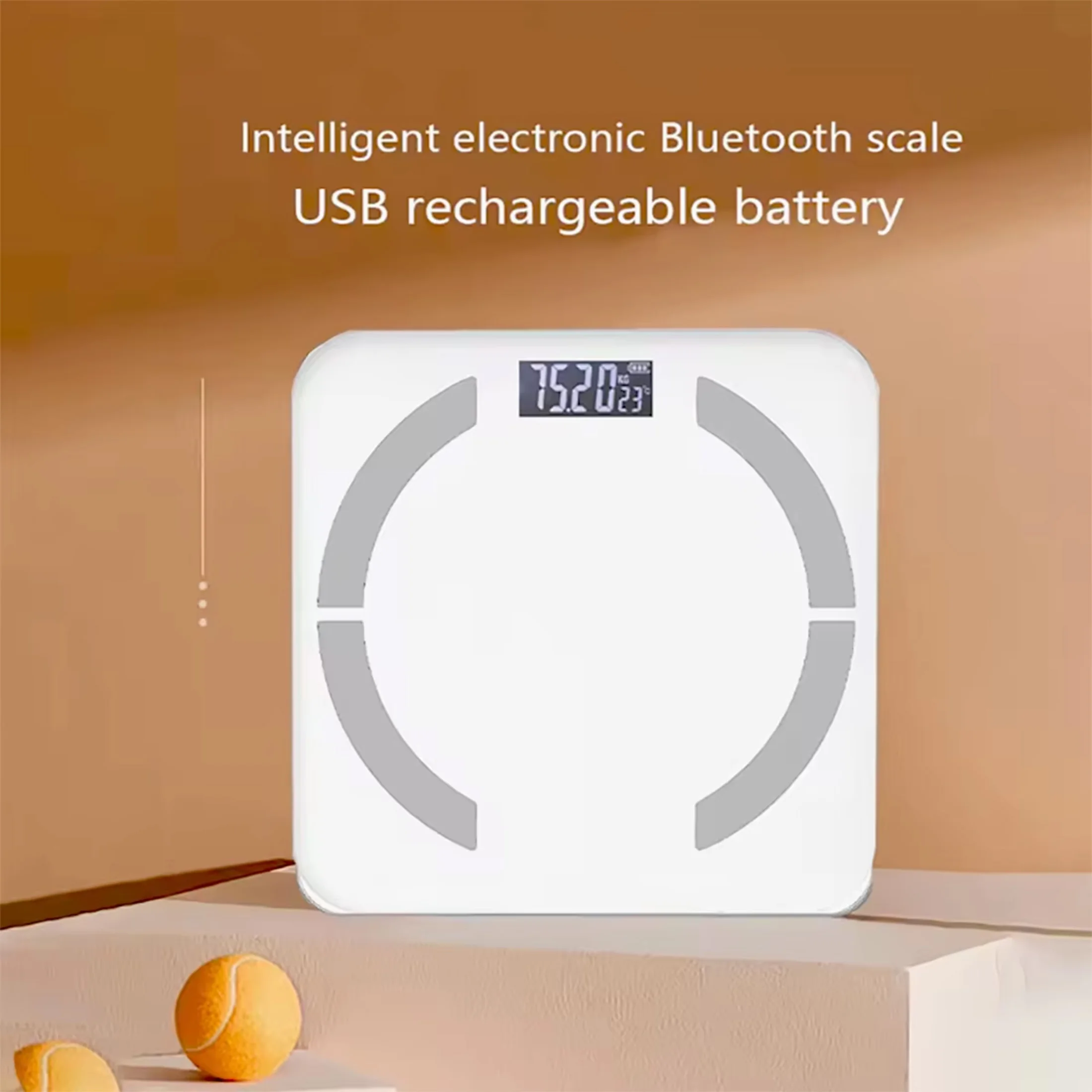1pc-1pc High-Precision Body Weight Scale-Durable Design, Rounded Corners, Accurate and Reliable Weight Measurement