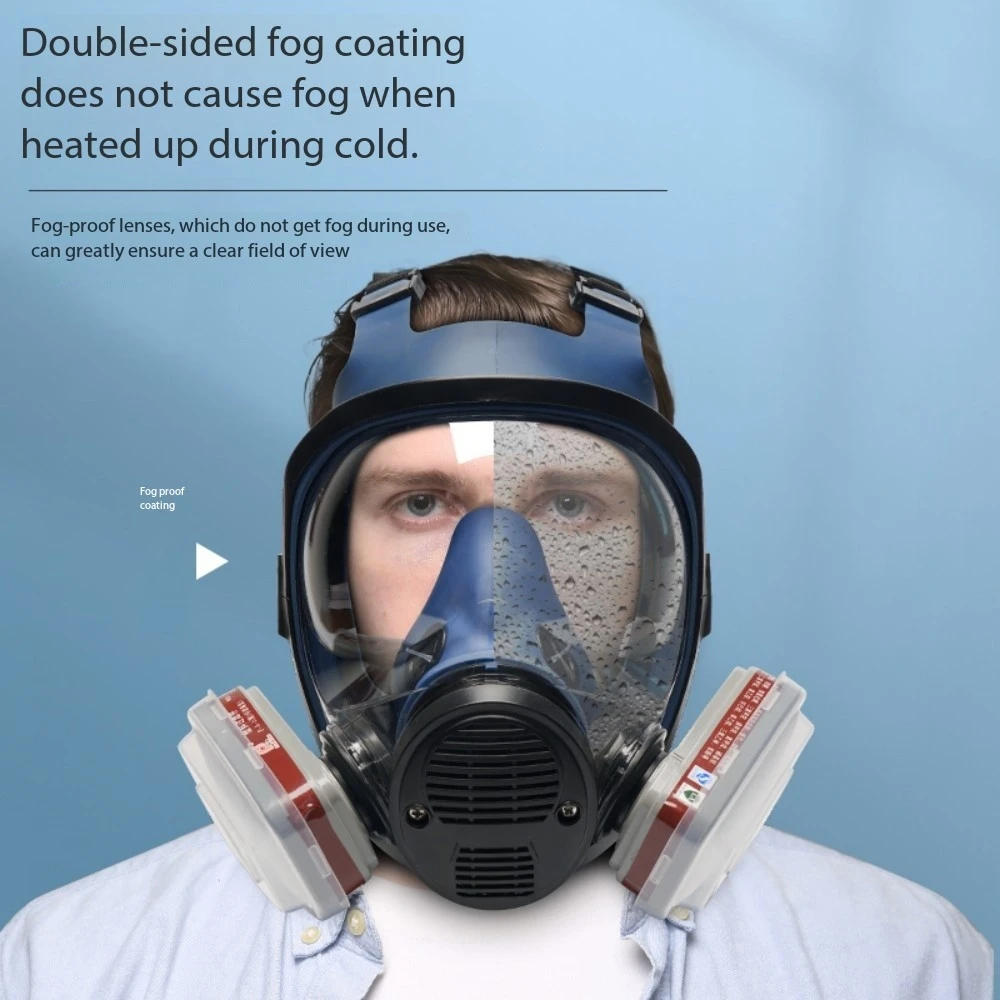 6800 Gas mask silicone full cover protection full face spray paint polishing dust smoke pesticide chemical fire gas protection