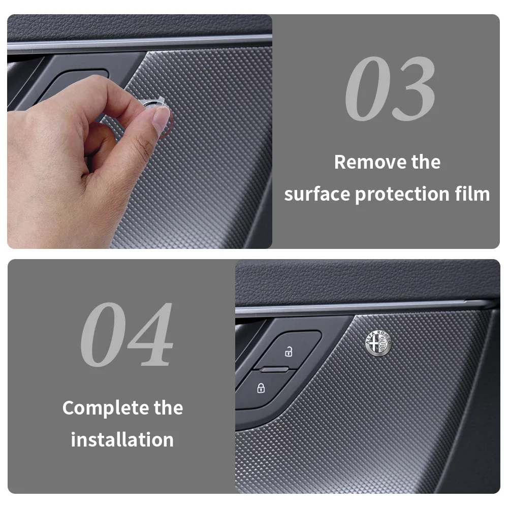 Car Interior Decoration Stickers & Emblem Decals - Auto Accessories (5/10/20pcs)